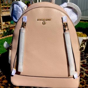 Michael Kors Brooklyn leather backpack